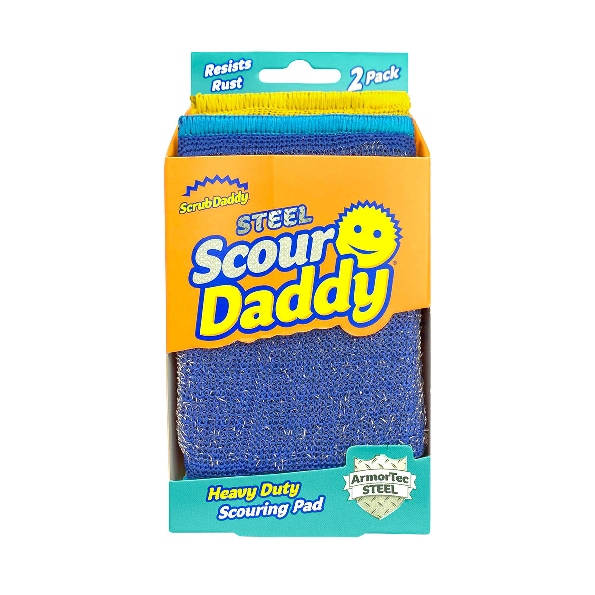 Scrub Daddy Scour Daddy Steel Scouring Pad 2 Pk