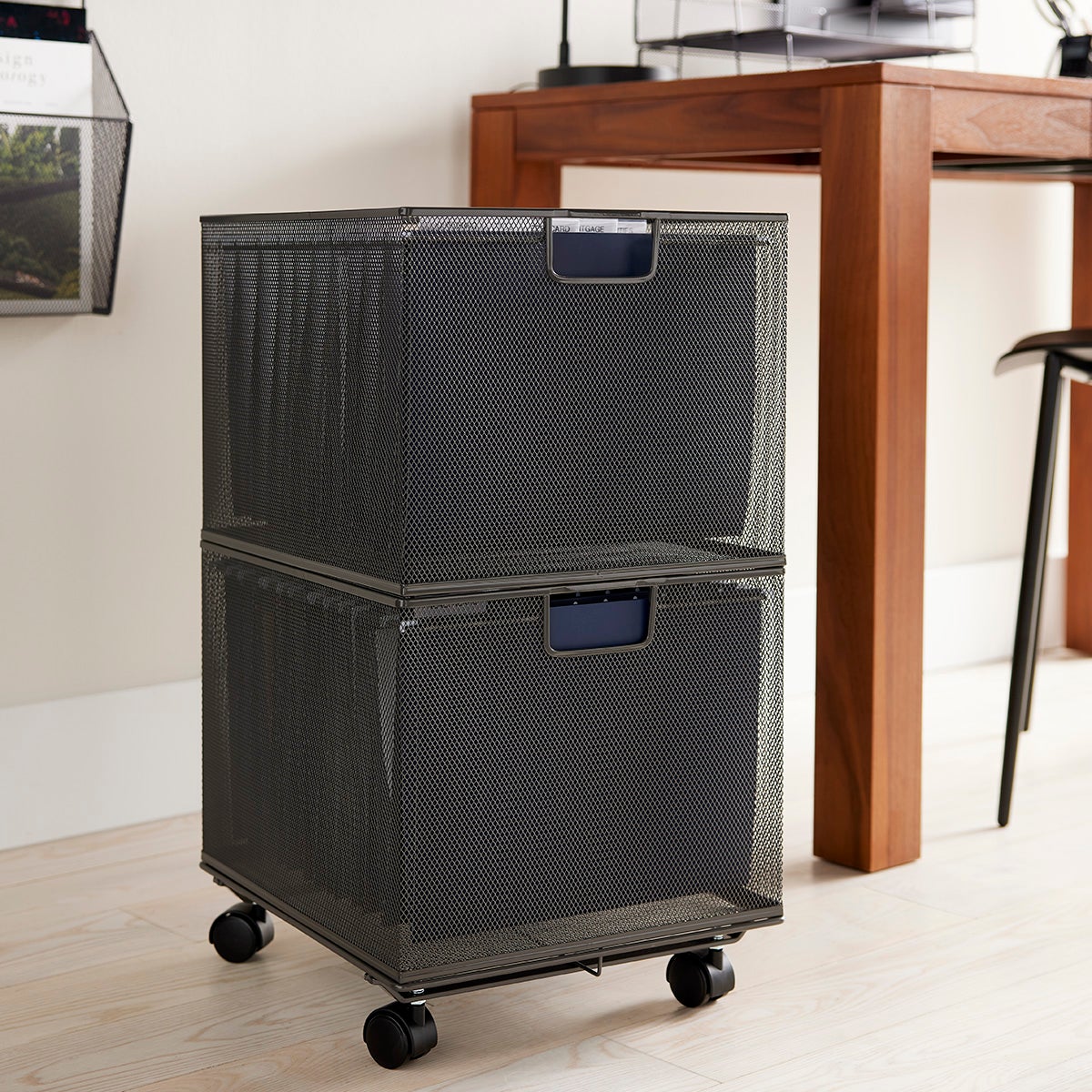 The Container Store Mesh Compact Fridge Cart