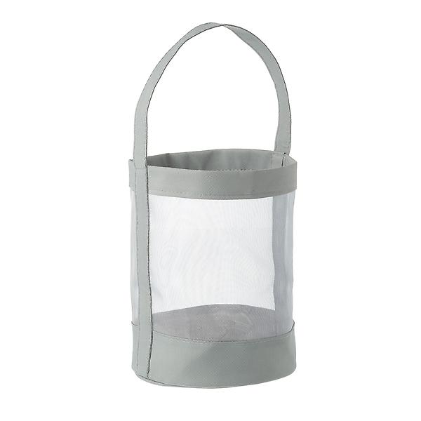 mDesign Small Plastic Caddy Tote for Desktop Office Supplies, 2 Pack, Light  Gray