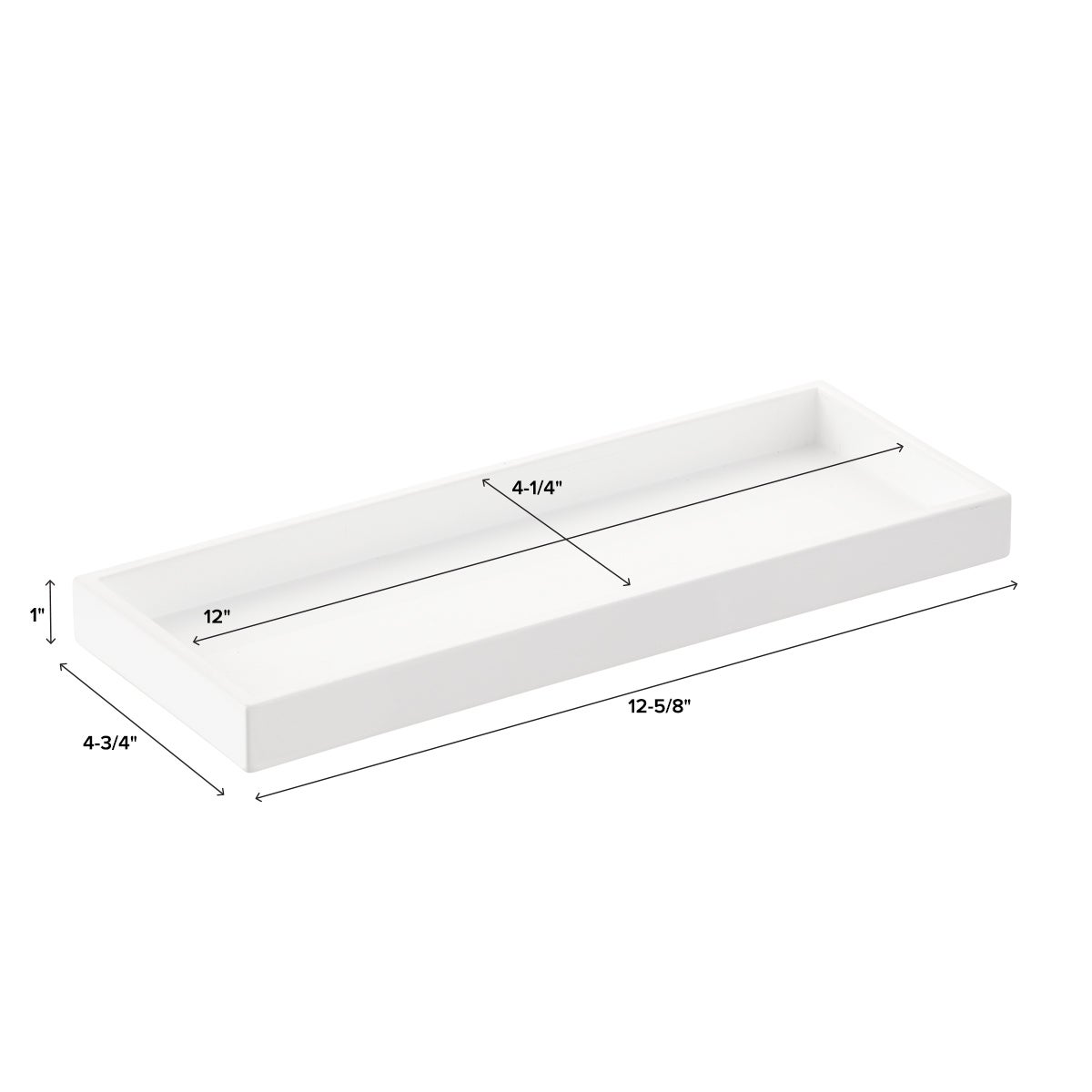 White Lacquered Vanity Tray