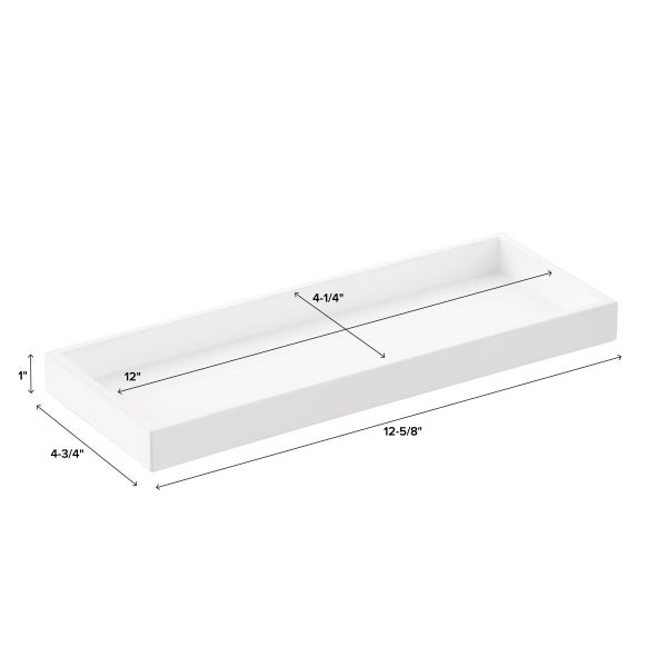 White Lacquered Vanity Tray