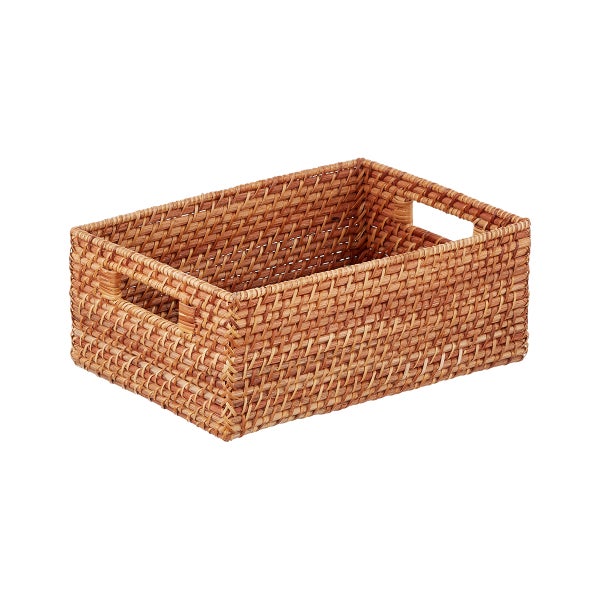 Rattan Storage Bins with Handles