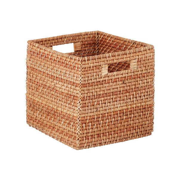 Rattan Storage Cube with Handles