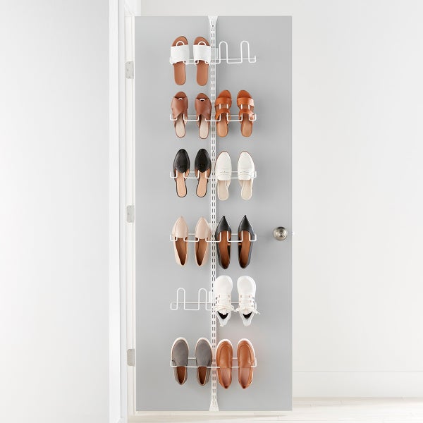 Elfa Utility Shoe Over the Door Rack Solution