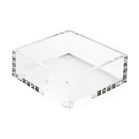 russell+hazel Bloc Collection Acrylic Notched Box Clear