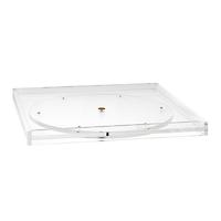 russell+hazel Bloc Collection Acrylic Square Turntable Clear