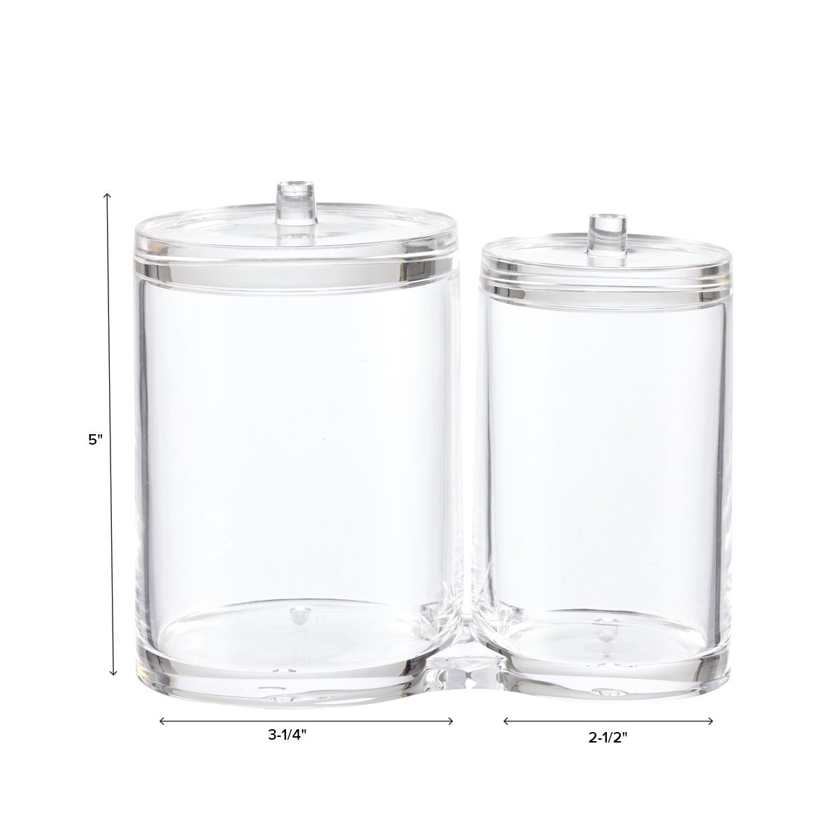 Acrylic Dual Canister Set