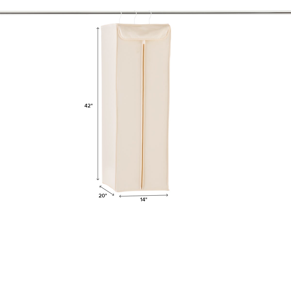 Natural cotton hanging storage bags sales