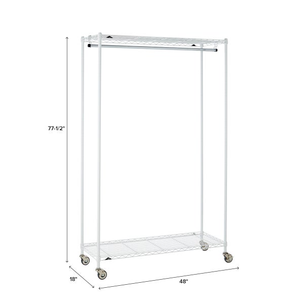 white christmas dresses HOME-IT GARMENT RACK HEAVY DUTY SHELVING WIRE SHELVING (BLACK) CLOSET –  homeitusa main image 0