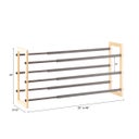 3-Tier Grippy Shoe Rack