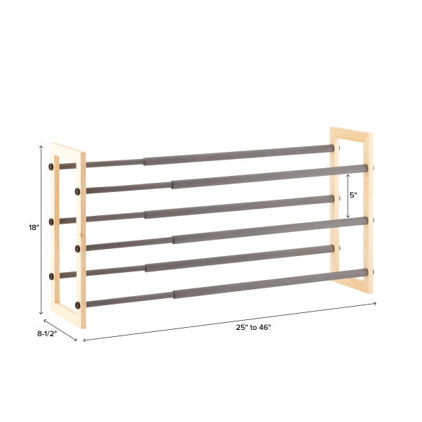 3-Tier Grippy Shoe Rack