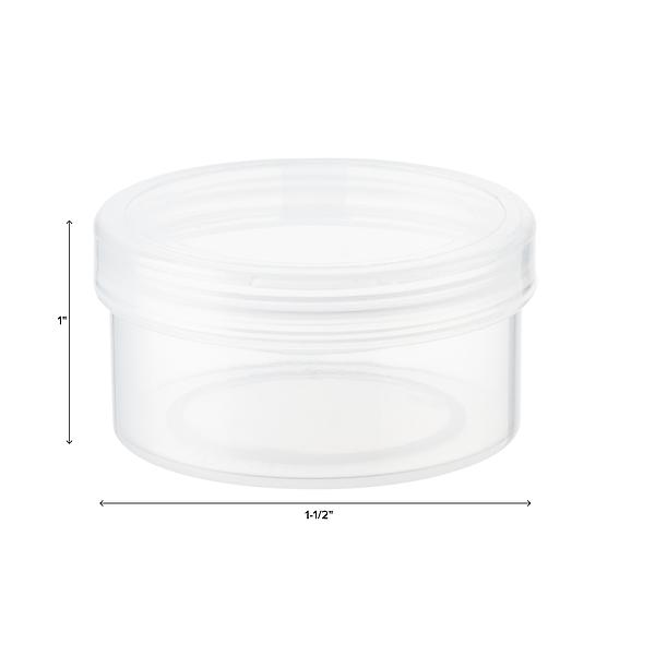 1.25 fl oz Mini Glass Jar with 43CT Thread Lid (37ml)