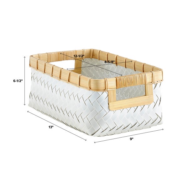 Hampton Woven Storage Bins with Handles