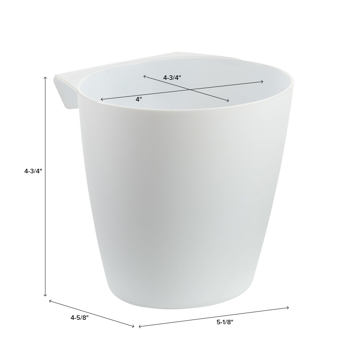 White 3-Tier Rolling Cart Hanging Organizer Cup