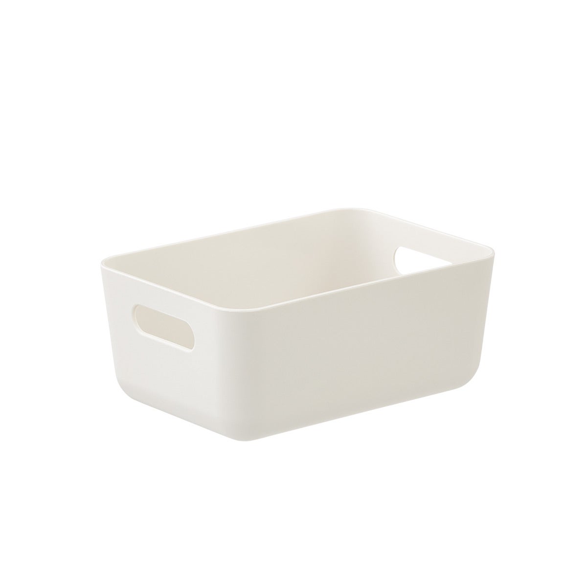 Small white shop plastic box