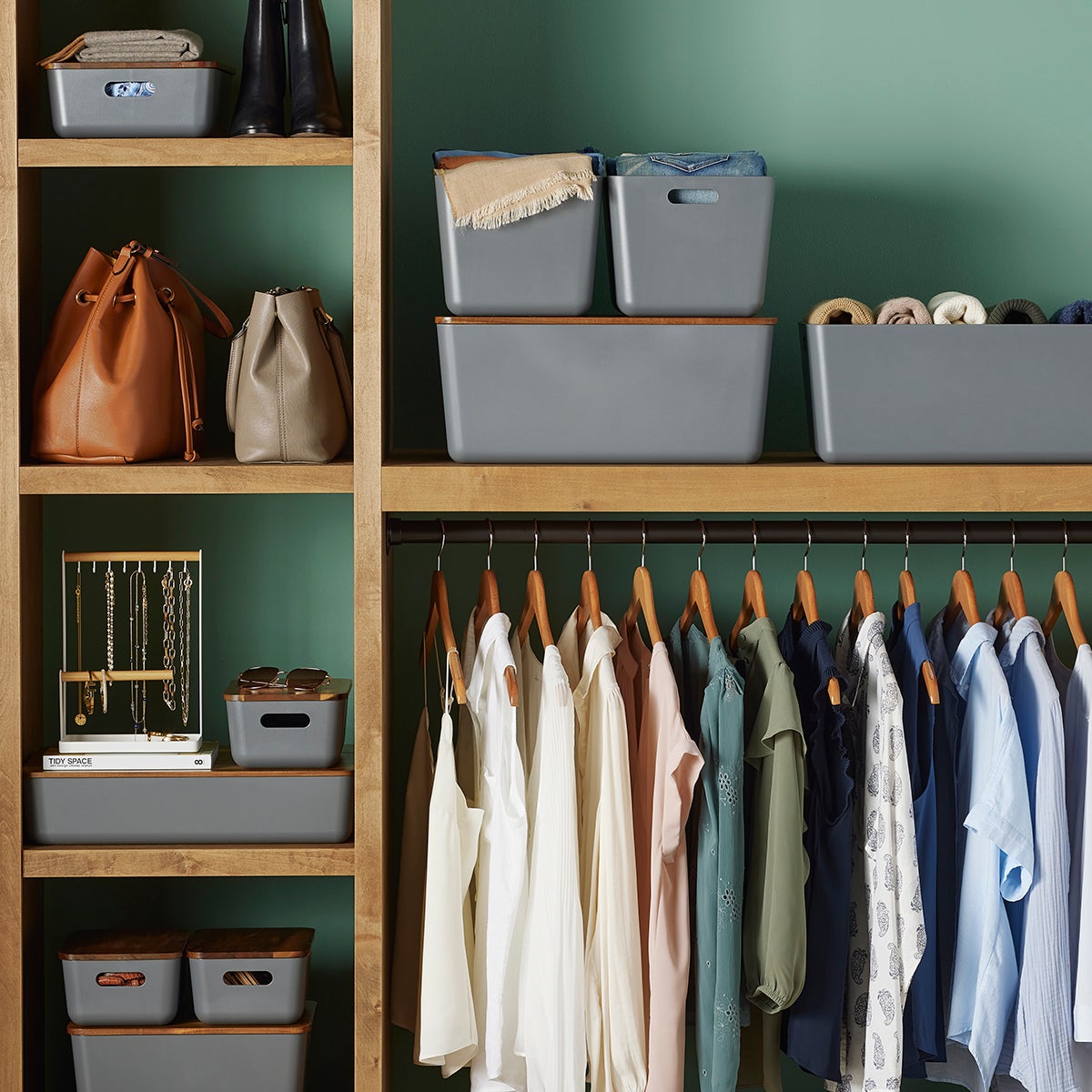 Terra Charcoal Recycled Plastic Bins