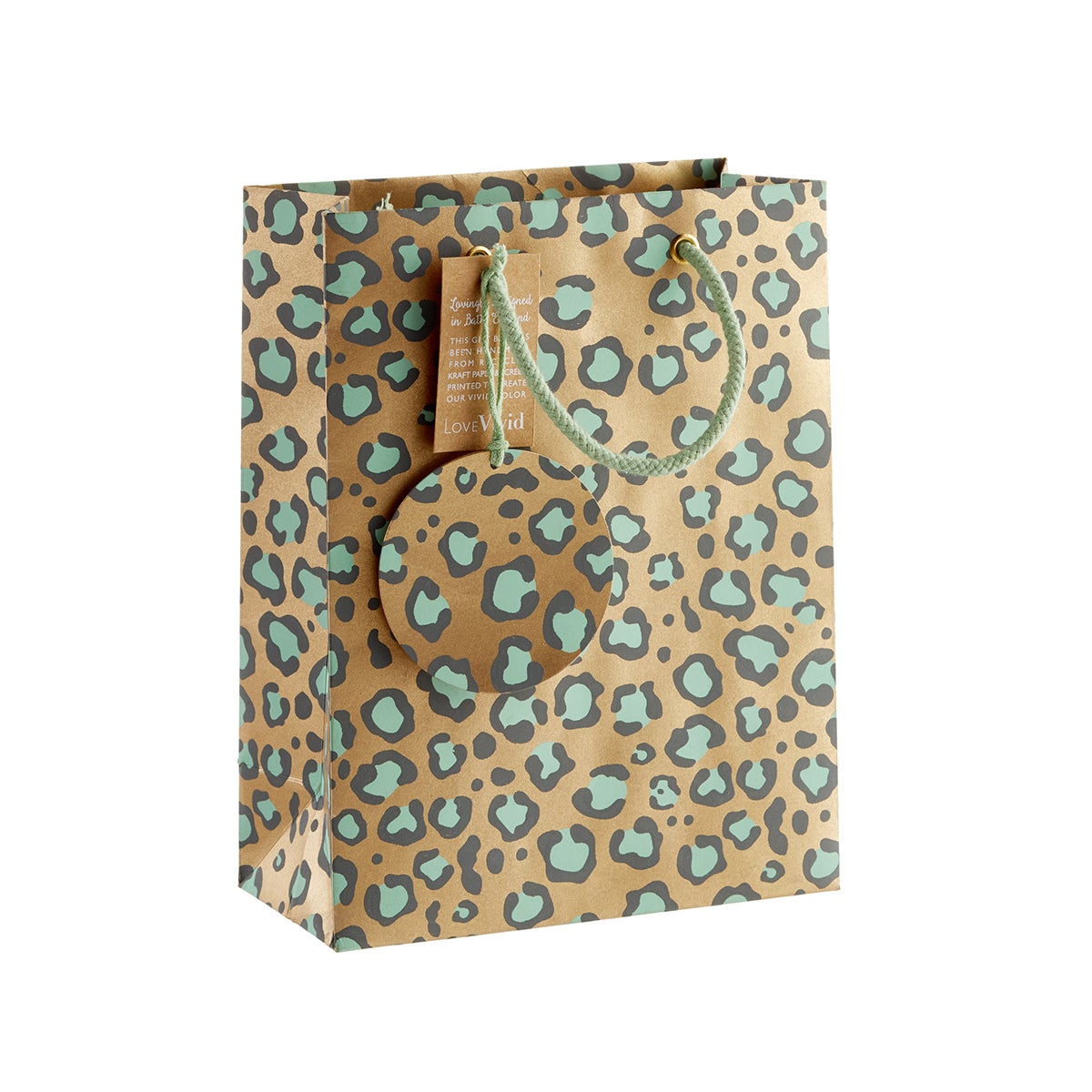 Leopard print gift bag best sale