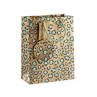 All Over Leopard Copper & Turquoise Gift Bag