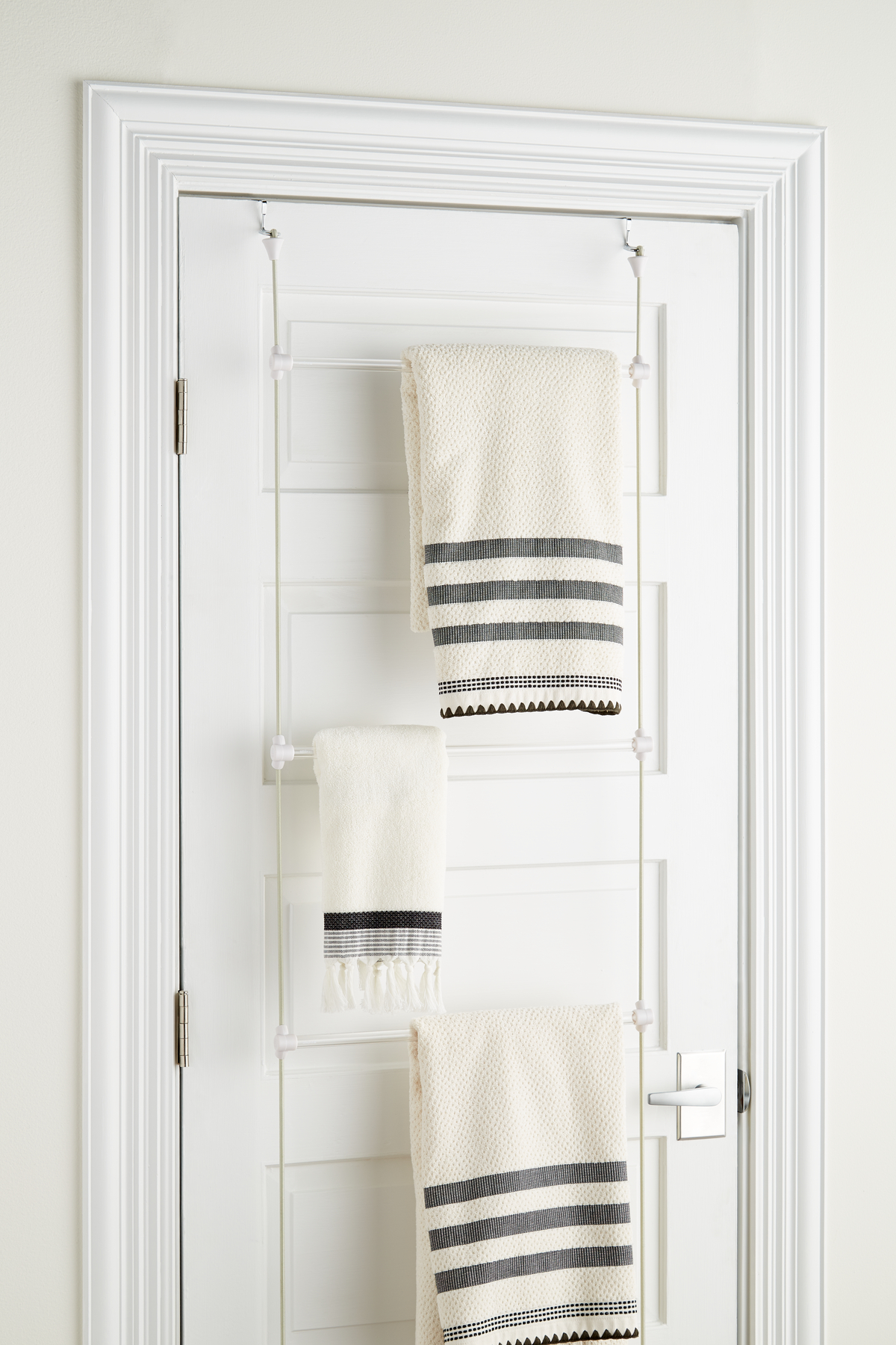 KES Bathroom Standing Towel Rack with Heavy Marble Base 2 Tier Matte Black  | Wayfair