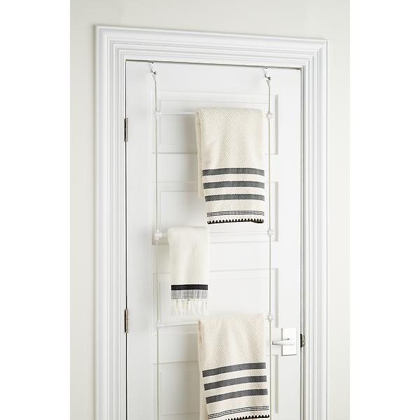 Over The Door Towel Rack Door Rack Hanger Organizer Bathroom Door Rack for  Towels Over The Door Hooks with Shelves Behind Door Towel Holder for