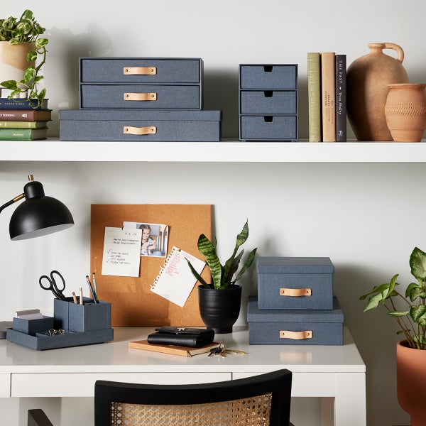 Bigso Boden Navy Paper Drawers