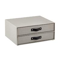 Bigso Boden Paper Drawers Stone Grey