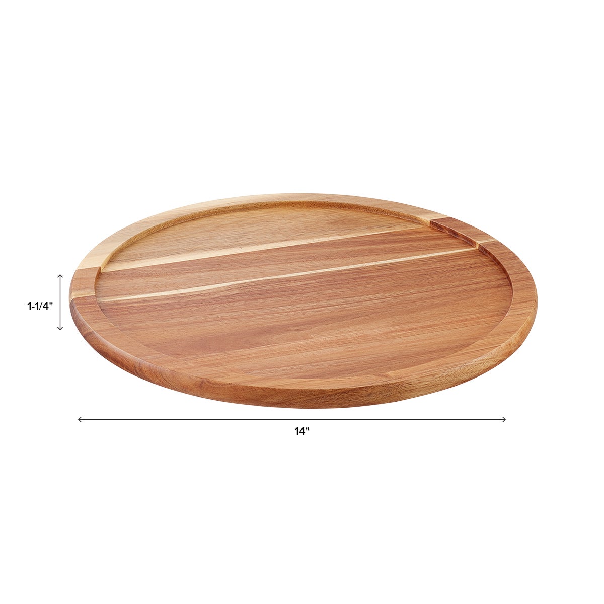 Large Acacia Turntable