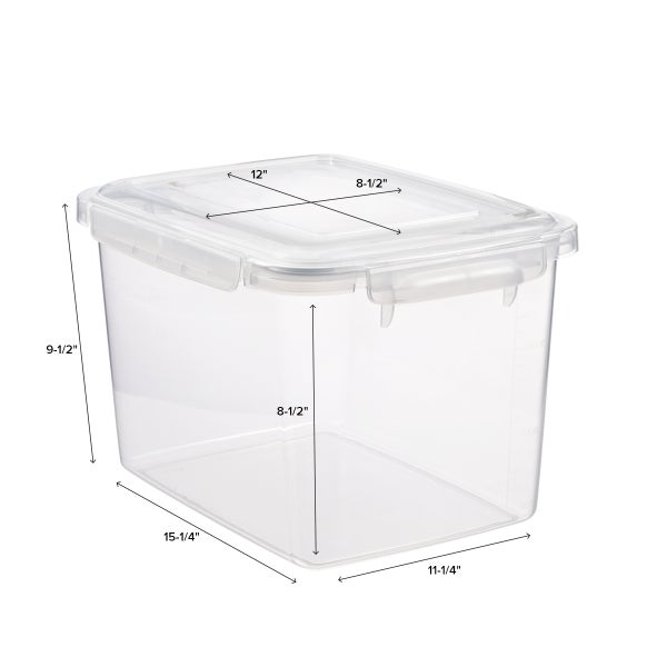 Lustroware Rectangular Food Storage with Silicone Seals