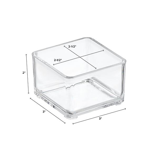 3/16 Thick Clear Acrylic Handmade Storage Organizers Containers