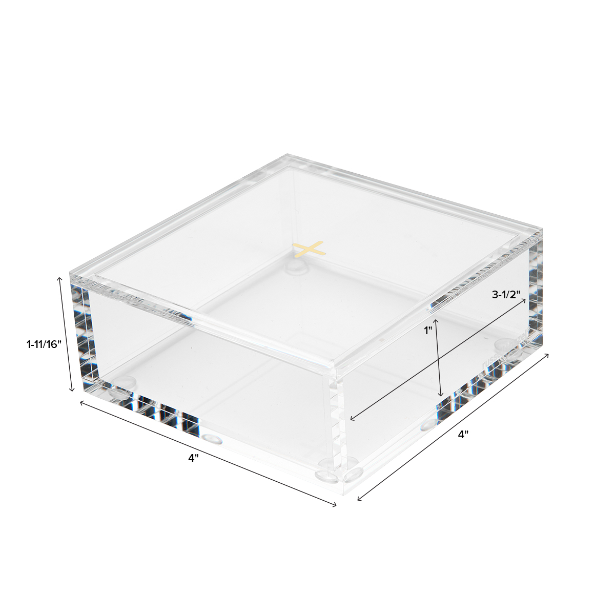 Russell Hazel Acrylic Box with Lid