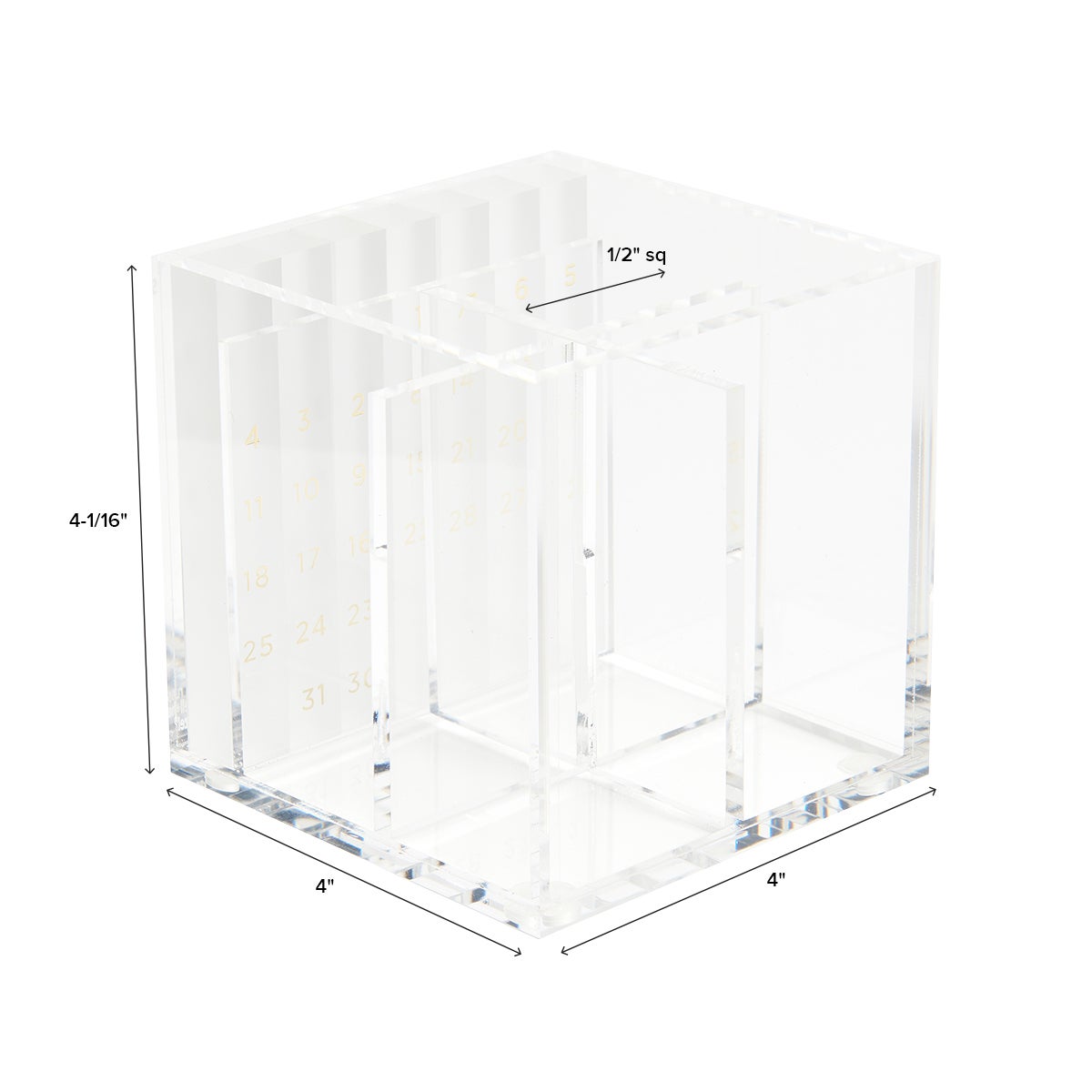 Russell Hazel Pencil Cup Perpetual Calendar