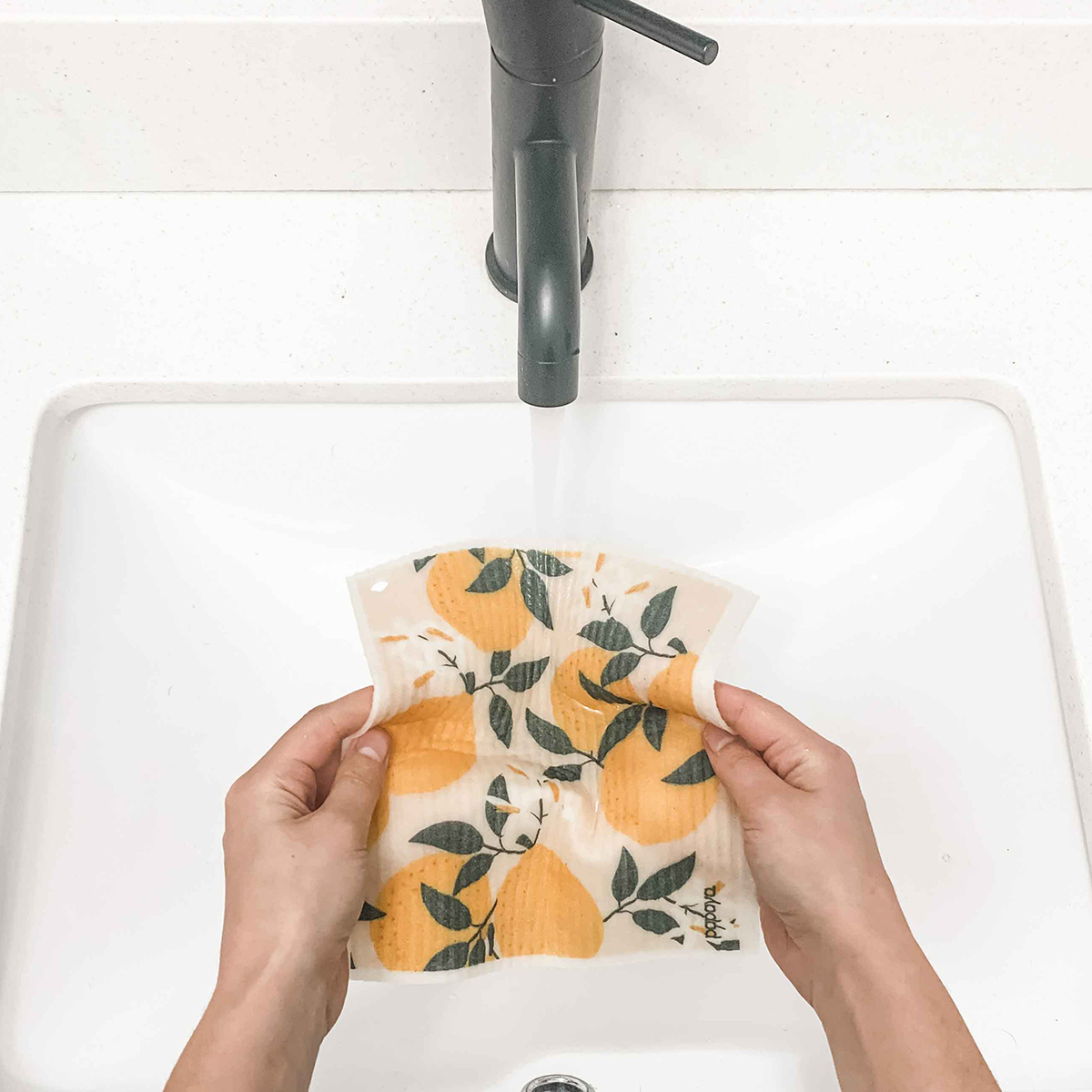 Papaya Reusable Paper Towels + Hook
