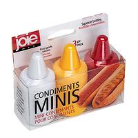 Joie Mini Refillable Condiment Bottles Pkg/3
