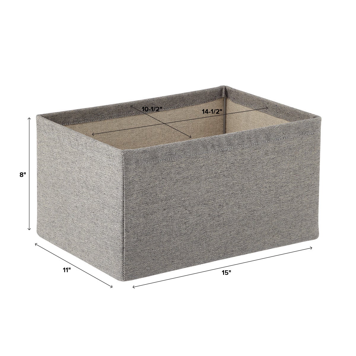 Straight-Sided Open Storage Bin