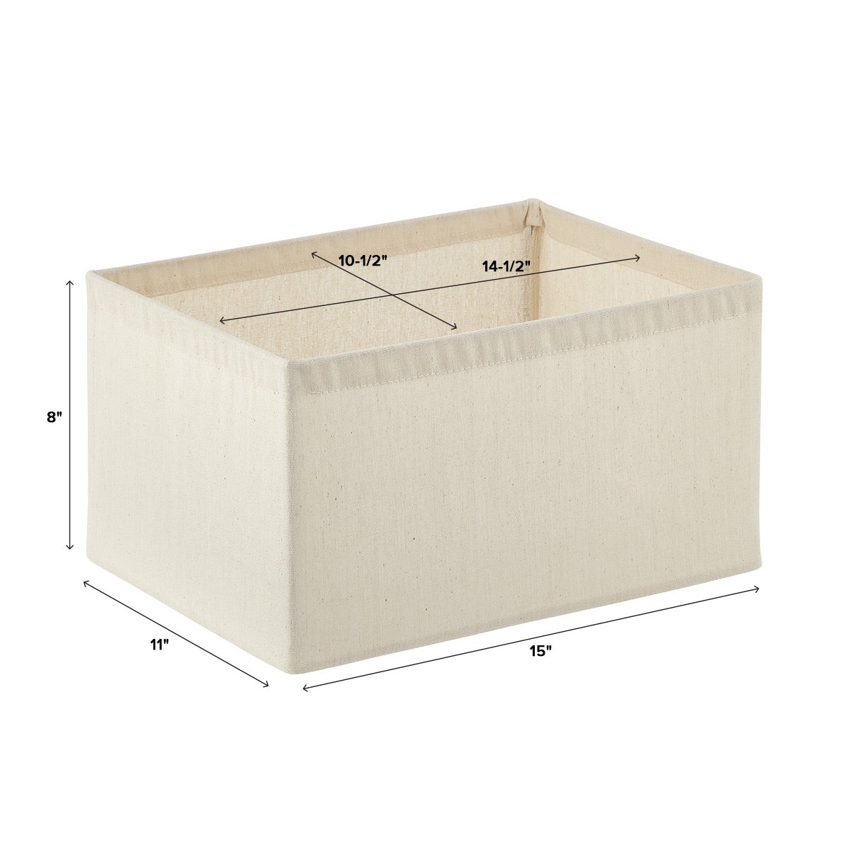 Straight-Sided Open Storage Bin