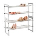 2-Tier Stackable Mesh Shoe Shelf