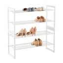 2-Tier Stackable Mesh Shoe Shelf