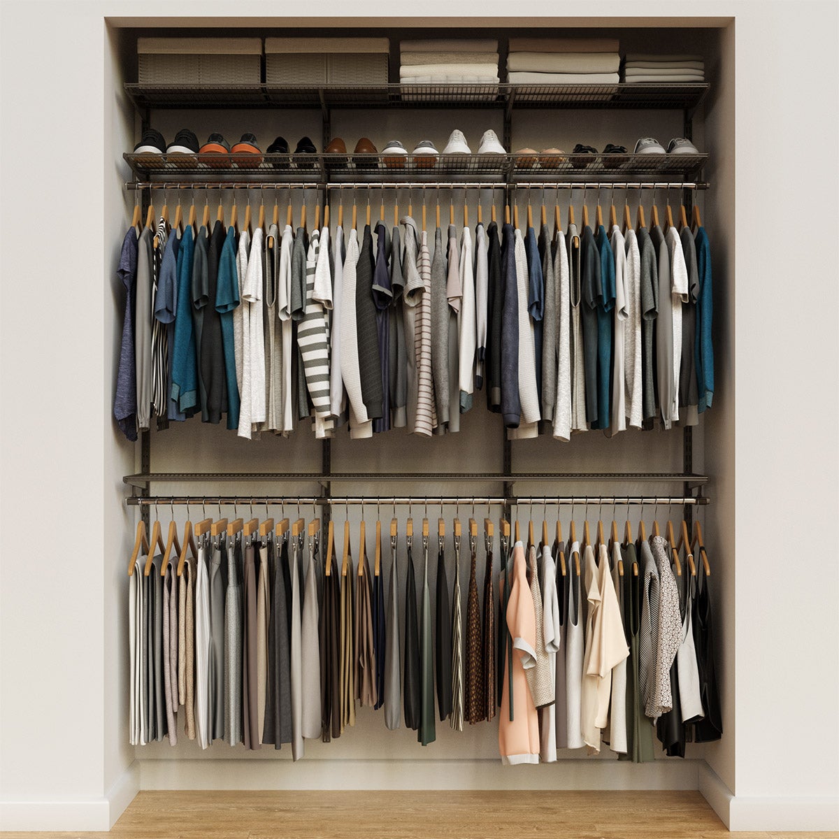 Elfa Classic 6 Closet Kit The Container Store