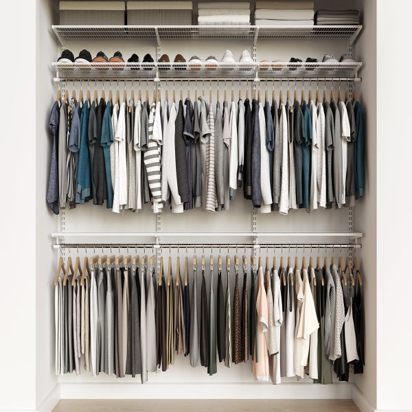 Elfa Classic Platnium 6' Closet Kit