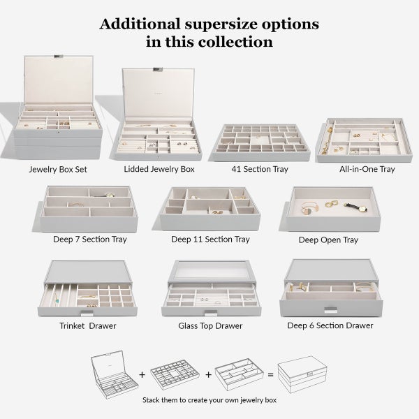 Stackers Supersize Jewelry Box Set of 3