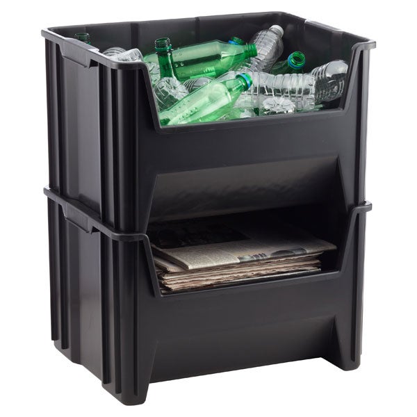 Stackable best sale recycle bins