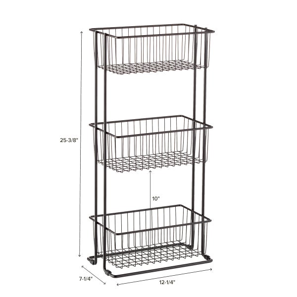3-Tier Shelf Basket Tower