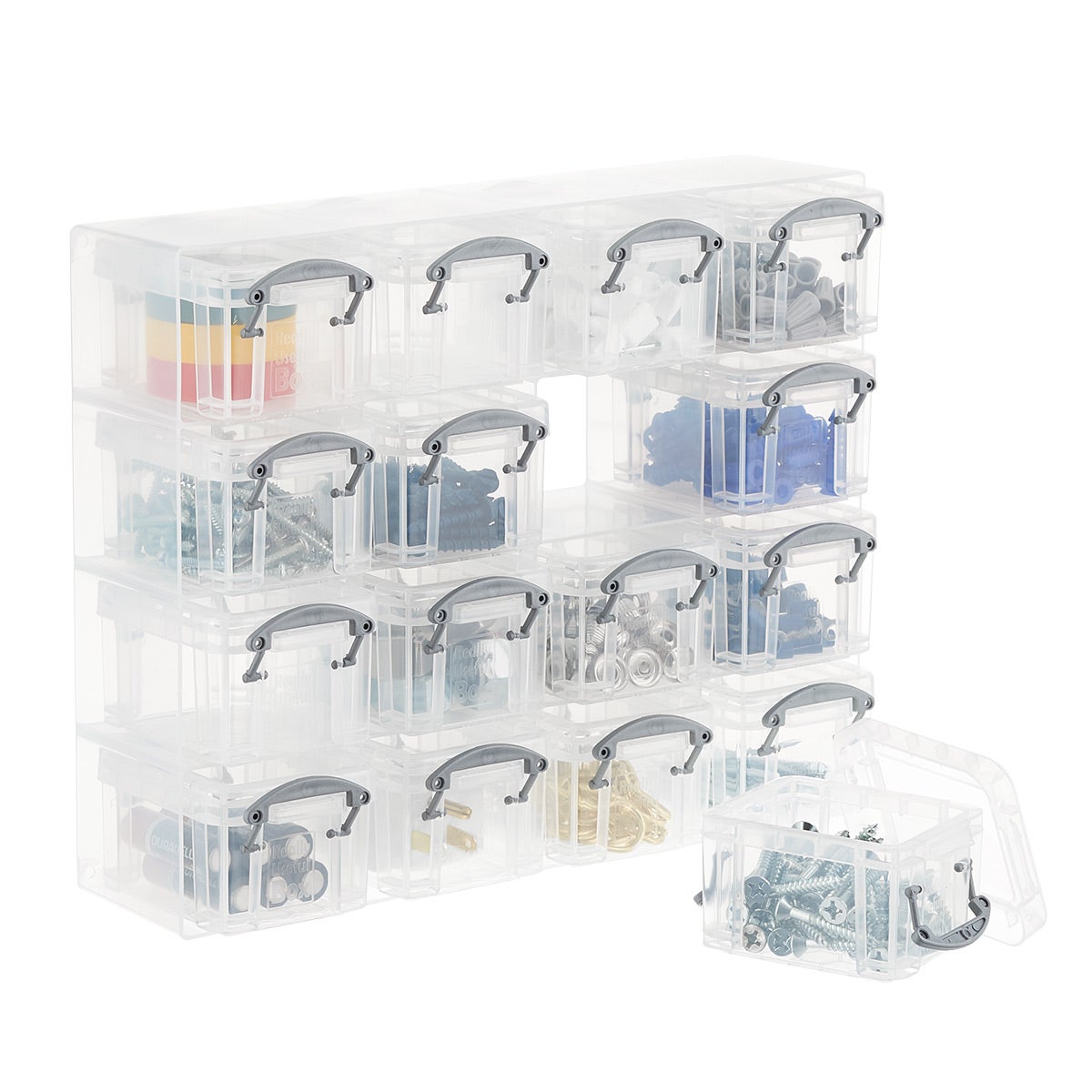 16-Latch Box Small Parts Organizer