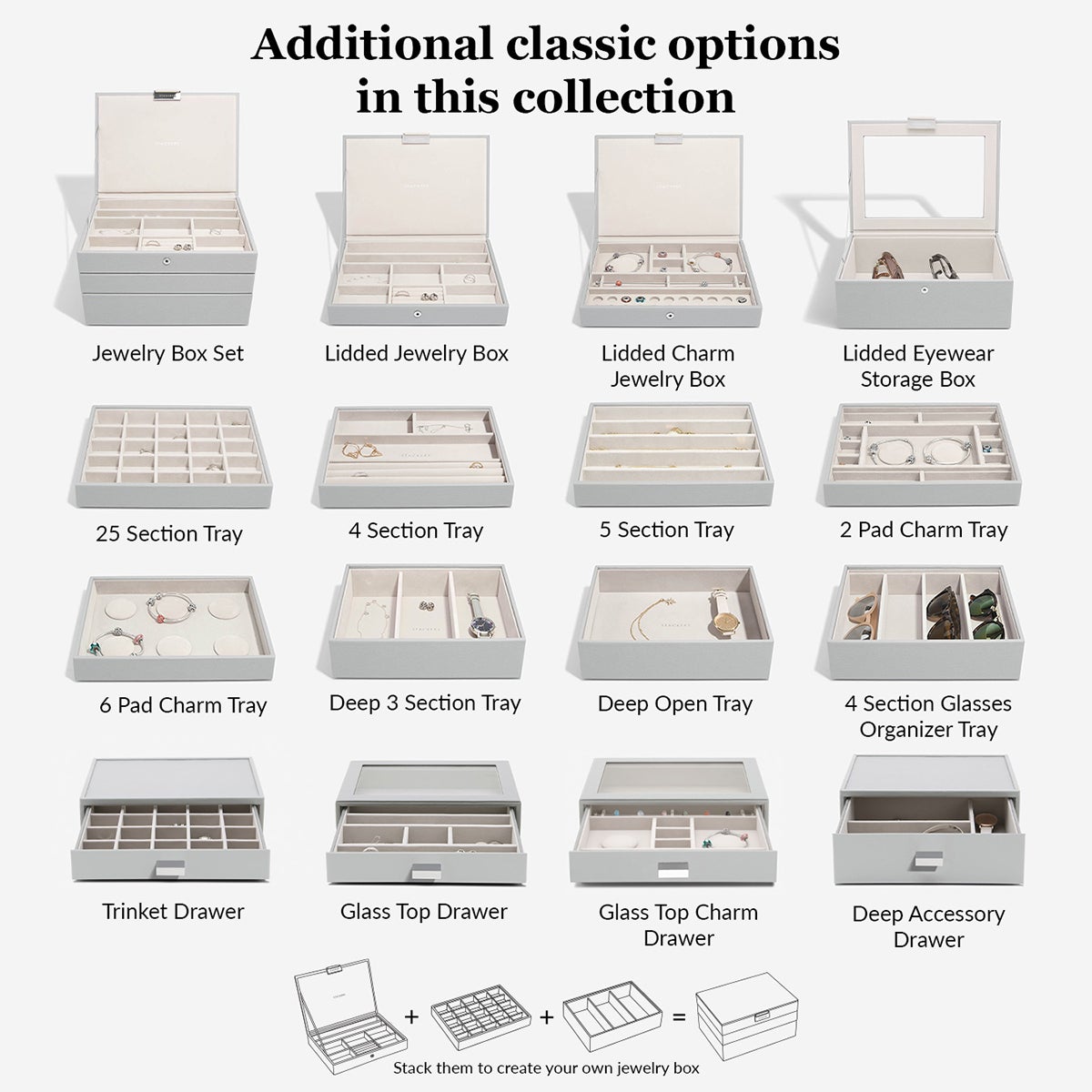 Stackers Classic Jewelry Box Starter Set