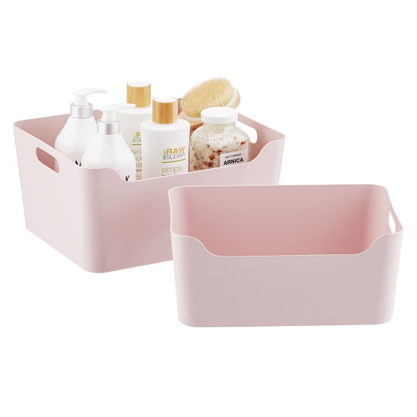 Pink Small Plastic Storage Bin