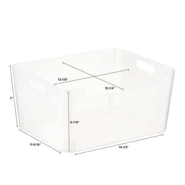 Plastic storage bins with handles deals