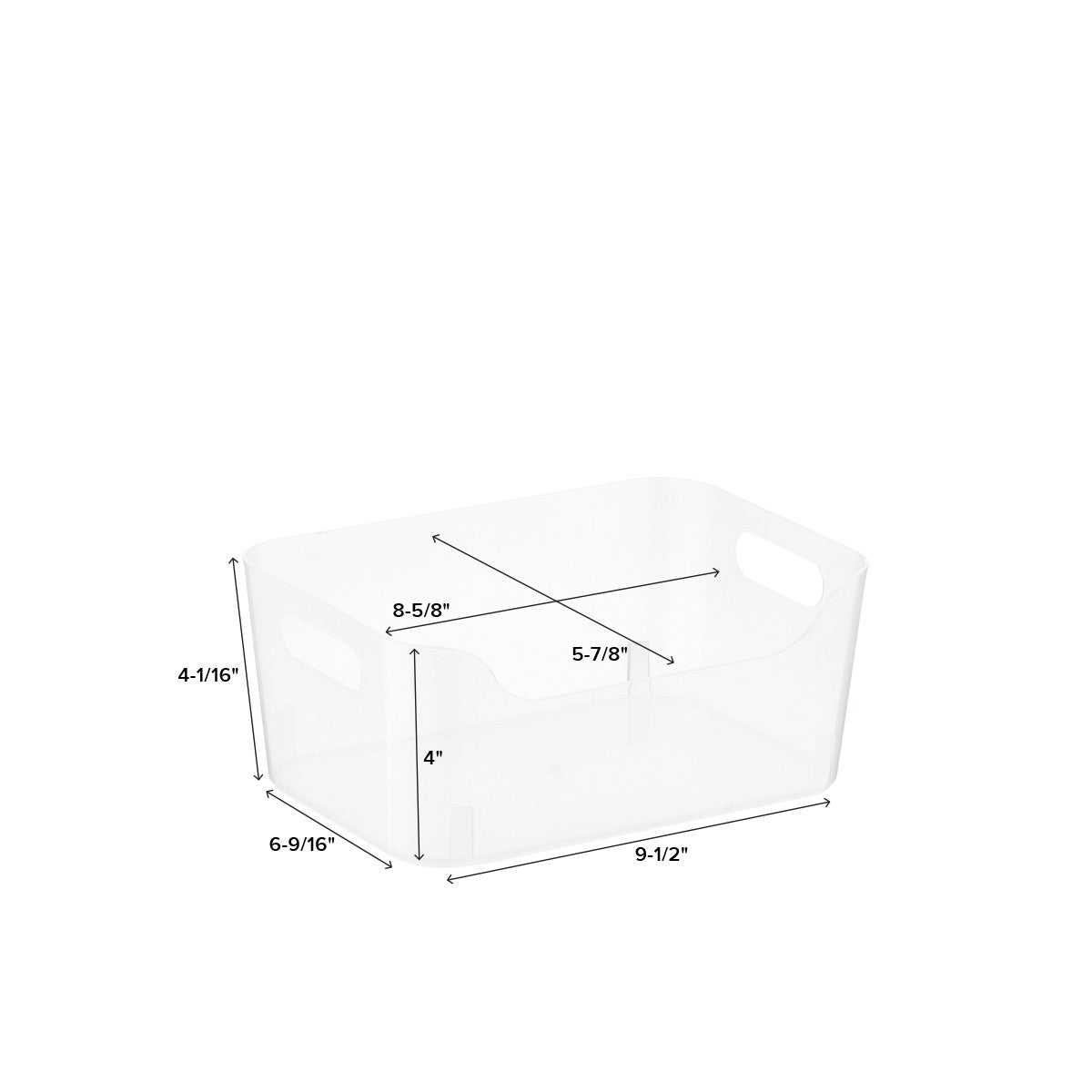 Plastic Storage Bins with Handles