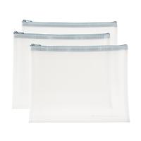 The Container Store Accessory Pouches Blue Pkg/3