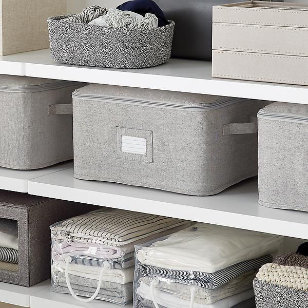 The Container Store Large Purse Organizer Heather Grey, 10 x 4-1/2 x 7-1/2 H