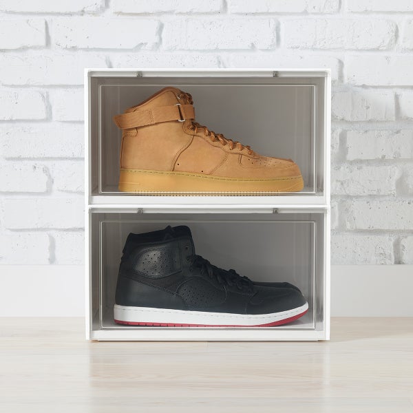 Container store men's drop front shoe box hot sale